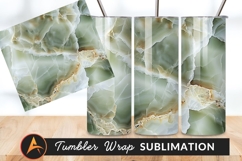 Green Onyx Stone Texture Tumbler Png Product Image 1