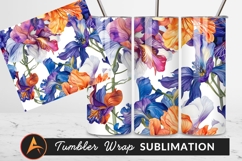 Vibrant Floral Pattern Watercolor Art Product Image 1