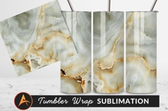 Light Green Onyx Stone Texture Background Tumbler Png Product Image 1