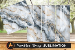 Marble Texture Background With Gold Tumbler Png Product Image 1
