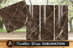 Dark Brown Marble Texture Tumbler Png Product Image 1