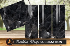 Black Marble Texture Tumbler Png Background Product Image 1