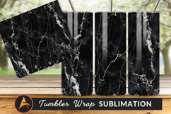 Black Marble Texture Background For Tumbler Png Product Image 1