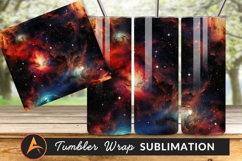 Colorful Galaxy Tumbler Png Deep Space Scene Product Image 1