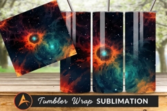 Abstract Universe Seamless Pattern Vector Space Tumbler Art Product Image 1