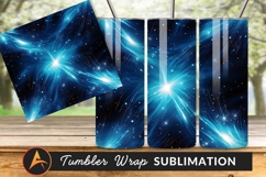 Abstract Blue Nebula Space Galaxy Tumbler Png Product Image 1