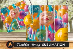 Surreal Colorful Head Lollipops Melting Candies Tumbler Product Image 1