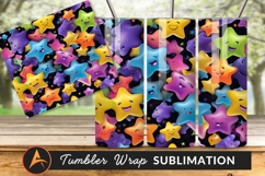 Colorful Starry Sky Cartoon Seamless Pattern Product Image 1