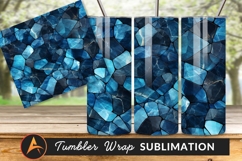 Blue Toned Mosaic Seamless Pattern Design Product Image 1