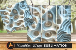 Abstract Organic 3D Pattern Background Tumbler Product Image 1