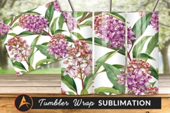 Watercolor Tropical Flower Seamless Pattern Tumbler Png Product Image 1