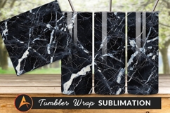 Black Marble Texture Background For Tumbler Png Product Image 1