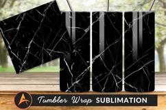 Black Marble Texture Background For Tumbler Png Product Image 1
