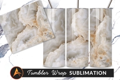 Beige And White Onyx Texture Background Tumbler Product Image 1