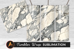 Marble Stone Texture White And Gray Tumbler Png Product Image 1