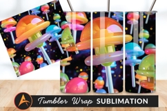 Abstract Lollipops Tumbler Png Colorful Background Candies Product Image 1