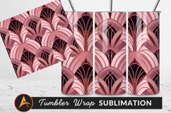 Art Deco Pattern Seamless Vintage Tumbler Png Product Image 1