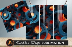 Abstract Tumbler Png Background With Circles Design Product Image 1