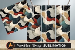 Abstract Marble Waves Art Pattern For Tumbler Png Product Image 1