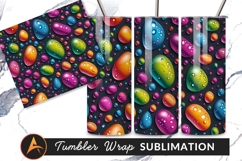 Glossy Candy Drops Colorful Background Texture Pattern Product Image 1