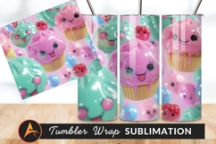 Cute Cupcakes And Cherries Pastel Colors Tumbler Product Image 1