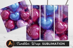 Heart Balloons Tumbler Png Gradient Colors Product Image 1