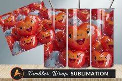 Heart Shaped Characters Stacked With Tumbler Png Product Image 1