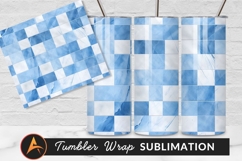 Blue And White Marble Tile Texture Pattern Product Image 1