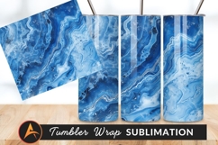 Blue Agate Stone Texture Background Tumbler Png Product Image 1