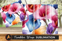 Colorful Calla Lily Flower Seamless Pattern Design Product Image 1