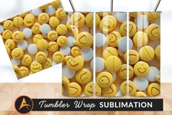 Yellow And White Emoticon Pills Tumbler Png Product Image 1
