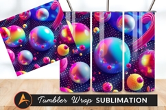 Abstract Spheres Tumbler Png Graphic Design Product Image 1