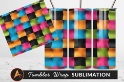 Colorful Abstract Pattern Design Tumbler Png Product Image 1