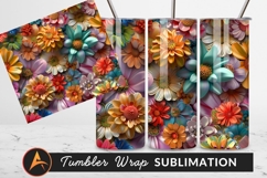 Colorful Floral Arrangement For Springtime Tumbler Png Product Image 1