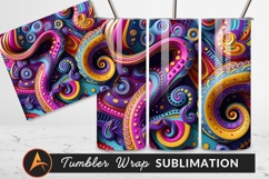 Abstract Swirls And Shapes Colorful Background Product Image 1