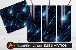 Glowing Falling Comets Abstract Tumbler Png Image Product Image 1