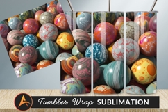 Colorful Swirled Spheres Abstract Artistic Background Product Image 1