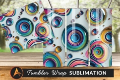 Abstract Colorful Liquid Tumbler Png Background Product Image 1