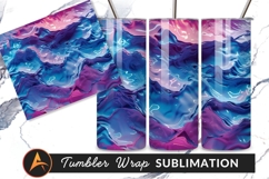 Abstract Liquid Waves With Tumbler Png Style Product Image 1