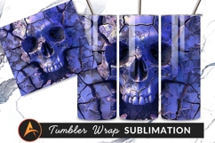 Abstract Shattered Skull Tumbler Png Illustration Product Image 1