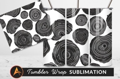 Seamless Tree Rings Pattern Tumbler Png Product Image 1