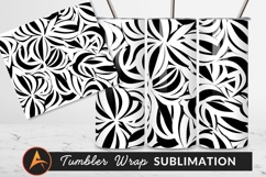 Abstract Black And White Pattern Tumbler Png Product Image 1
