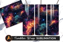 Colorful Nebulae Deep Space Tumbler Png Product Image 1