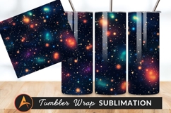 Dreamy Stars Galaxy Pattern Tumbler Product Image 1