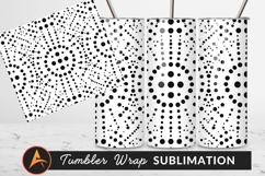 Black Dots Abstract Pattern Tumbler Png Product Image 1