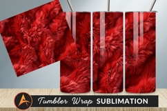 Abstract Red Fiber Seamless Background Tumbler Png Product Image 1