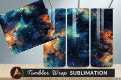 Colorful Nebula With Shining Stars Background Product Image 1