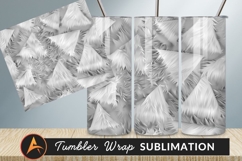 Abstract White Triangle Pattern For Tumbler Png Product Image 1