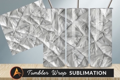 Abstract White Geometric Pattern Texture Tumbler Png Product Image 1