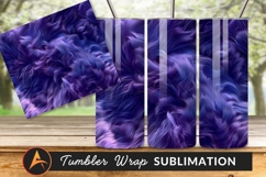 Abstract Purple Fur Texture Design Tumbler Png Product Image 1